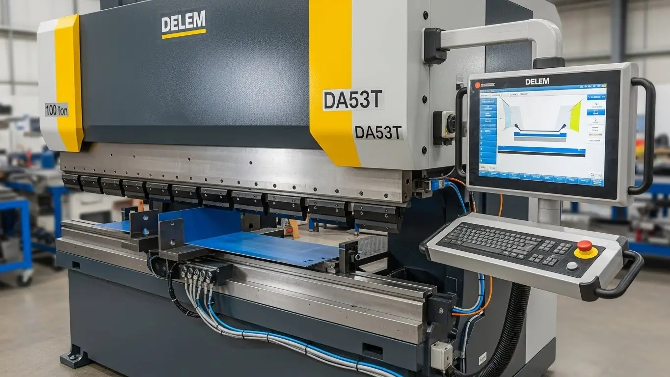 100 Ton CNC Pressbrems-Delem Da53t