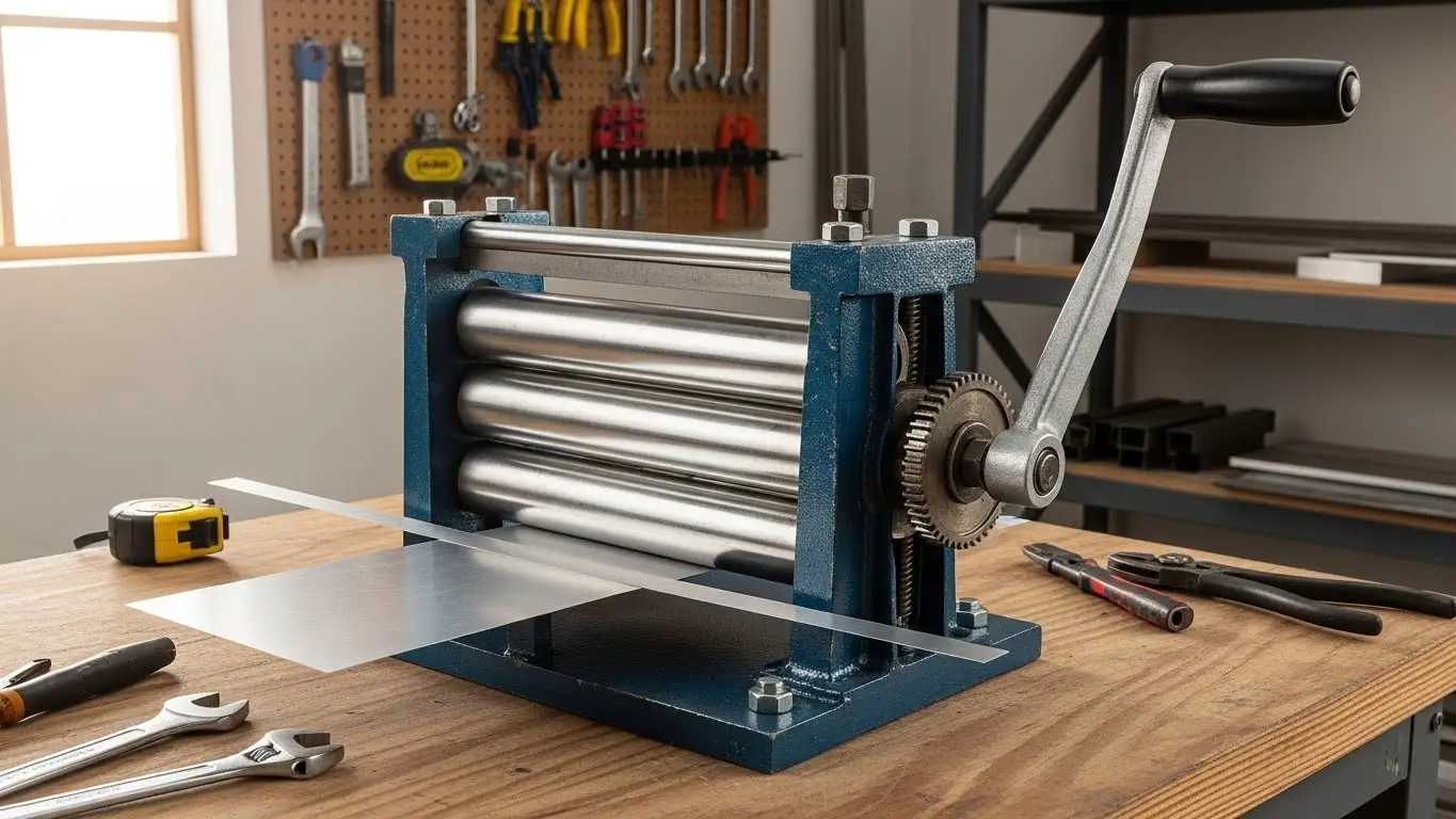 Erschwingliche Metallplattenwalze für kleine Werkstatt