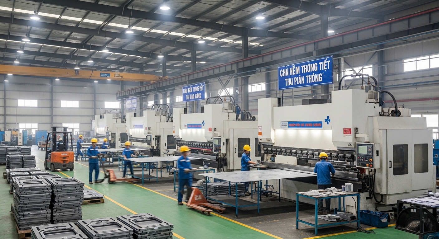 CNC Pressbremsefabrik in Vietnam