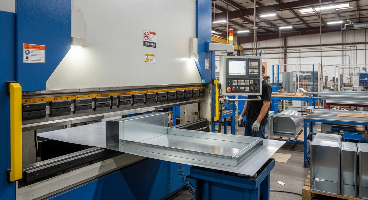 CNC-Pressbremsbremse für die Herstellung von HLK-Anlagen